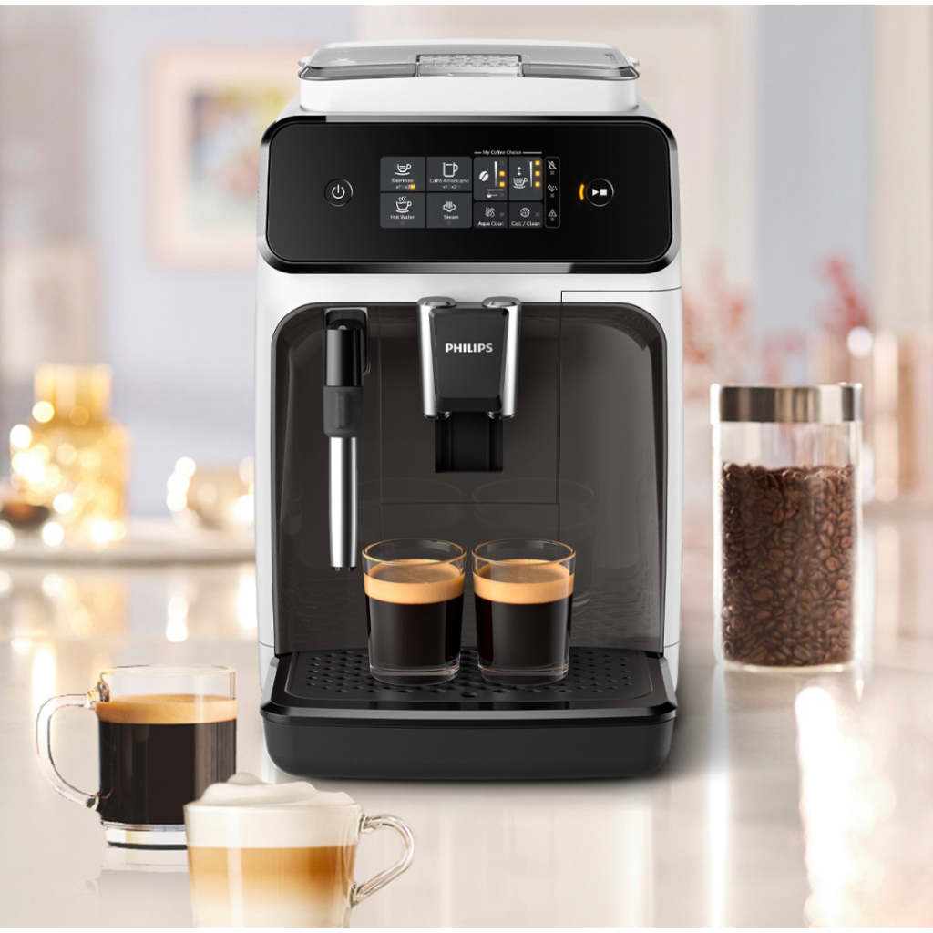 philips coffee machine white