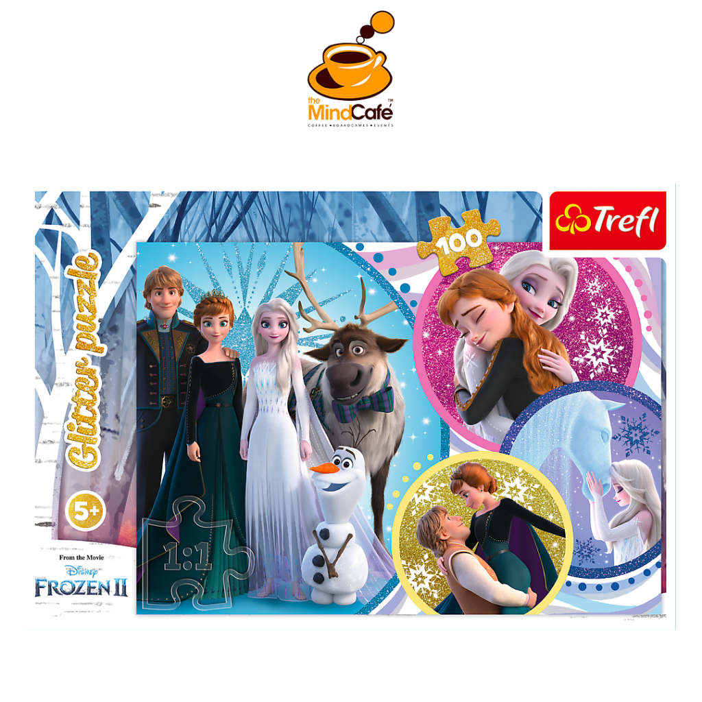 Trefl 100 piece Glitter Jigsaw Puzzle: Disney Frozen 2 - In The Glow Of ...