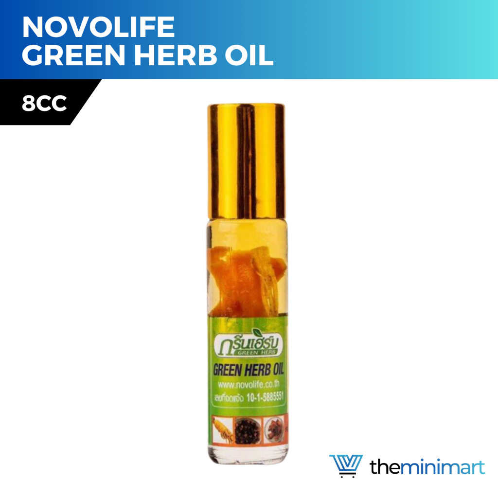 Thailand Novolife Green Herb Oil 8cc 8ml - Massage Oil, Aromatherapy ...