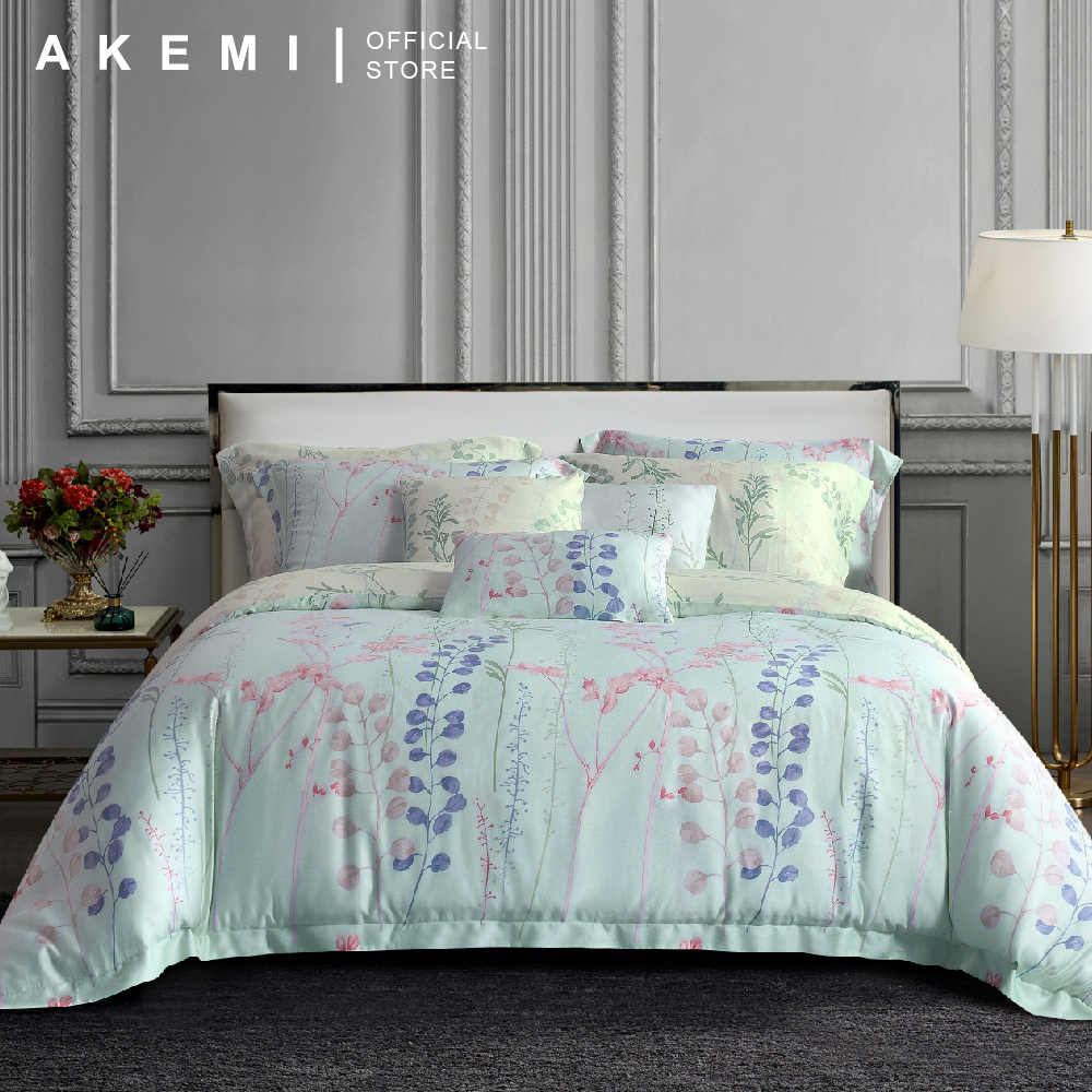 AKEMI 930TC TENCEL™ Virtuous Olivences Bedding Sets (Fitted Sheet Set ...