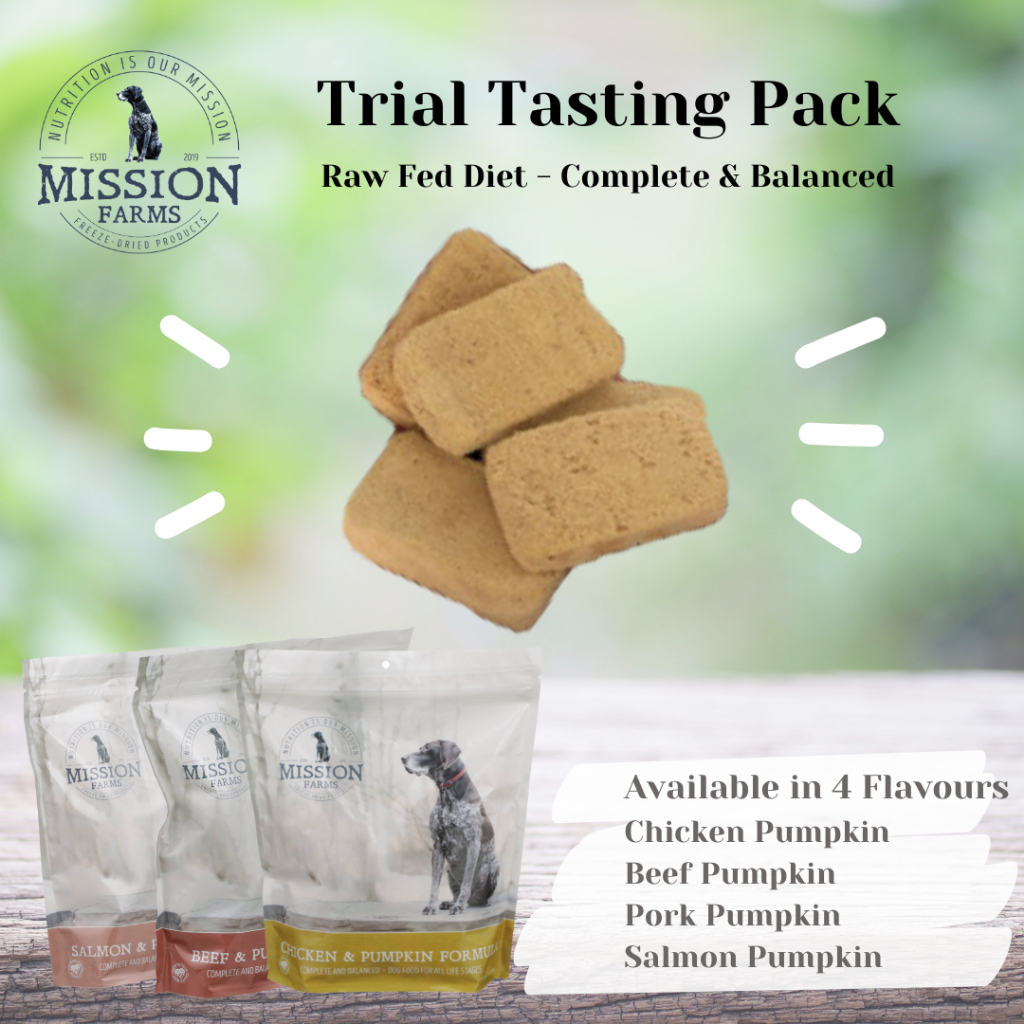 [Trial Pack] Mission Farms Freeze Dried Raw Food Diet for Dogs Complete