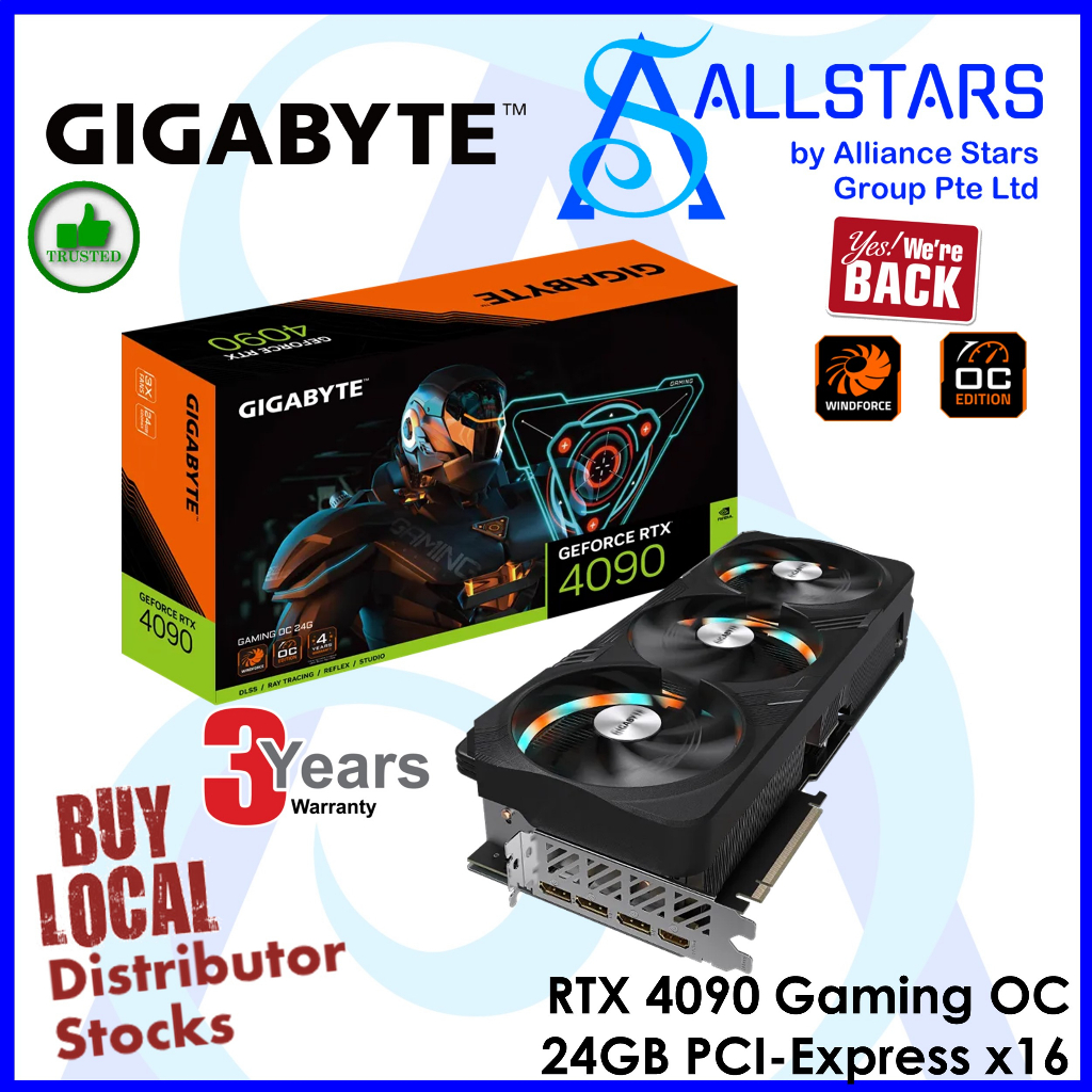 Gigabyte RTX 4090 Gaming OC 24GB PCI-Express x16 Gaming Graphics Card ...