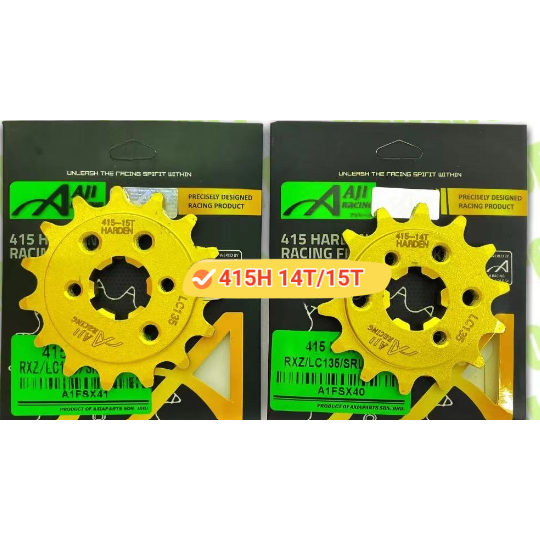 Aji Racing Y15 LC135 RXZ Front Sprocket 415 H (14T/15T) SPARK135