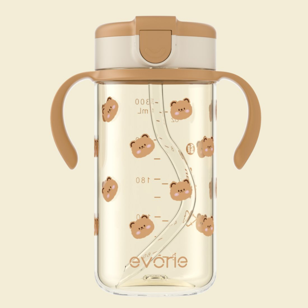 Evorie Tritan Sippy Straw Cup Toddler Water Bottle for kids 14 year