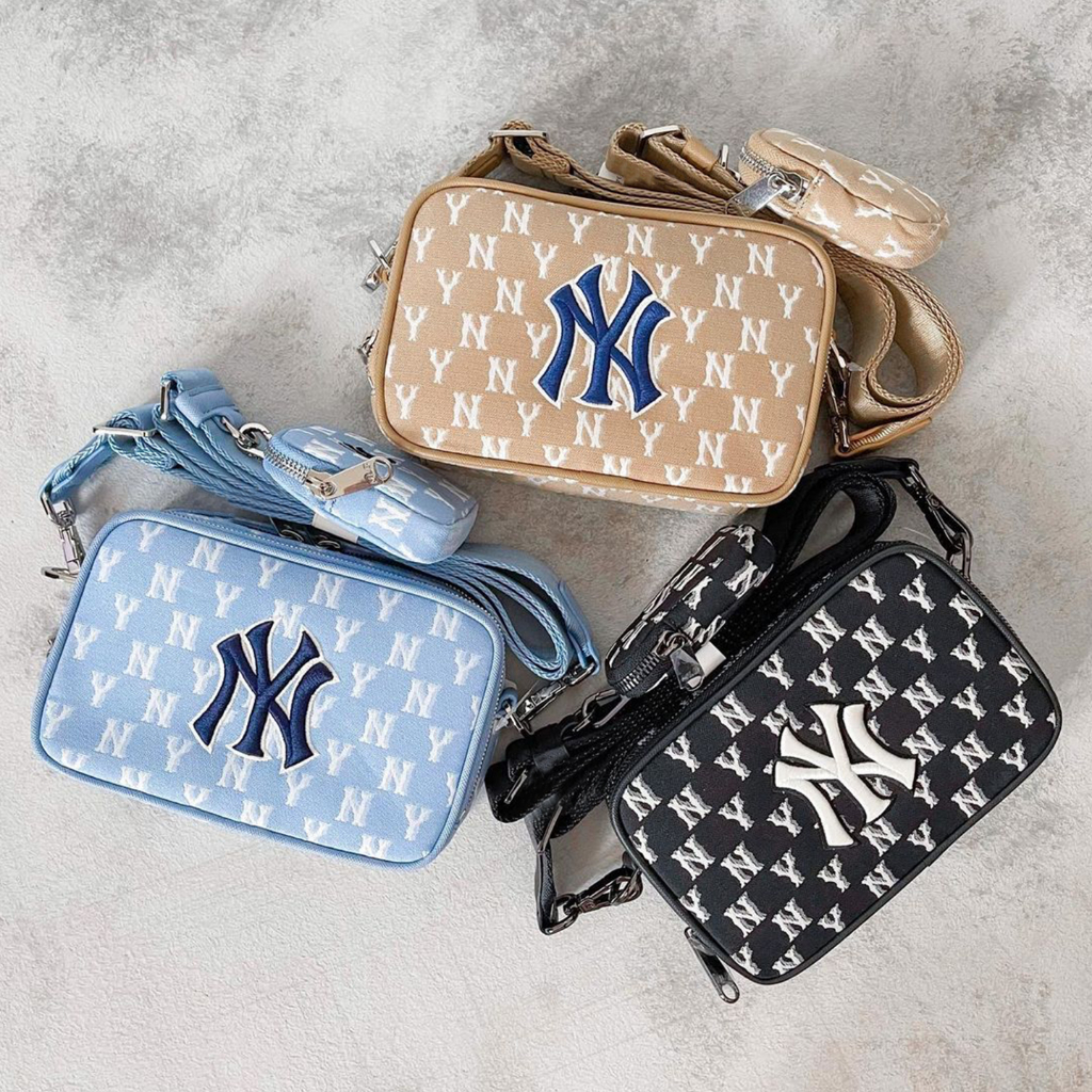 MLB Korea - New York Yankees Monogram Jacquard Mini Crossbody Bag