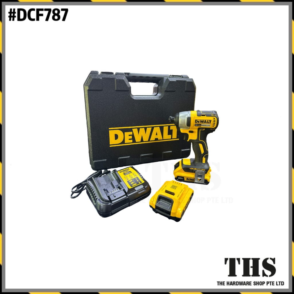 DEWALT 20V MAX Brushless Cordless Impact Driver Kit (DCF787) Shopee