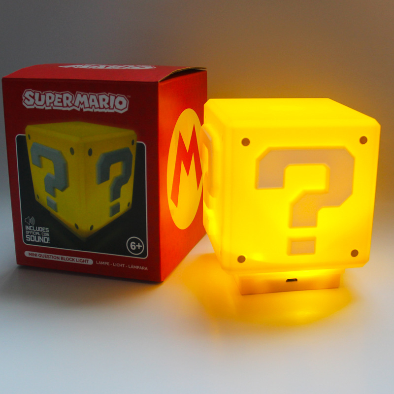 Best Gift! Super Mario Bros Question Mark Light with Sound. See video ...