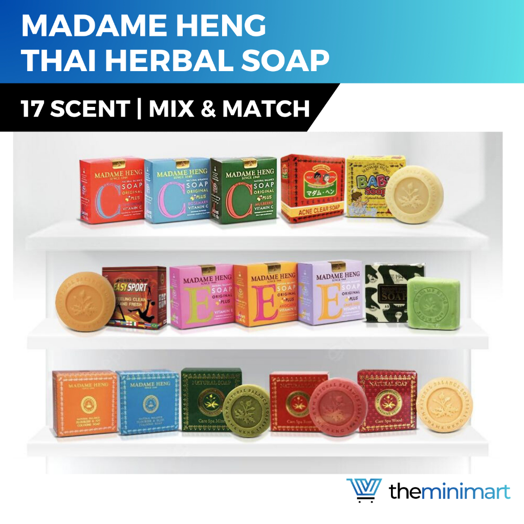 Madame Heng Herbal Soap Traditional Thai Reduces Acne Scars Moisturises 160g Shopee Singapore