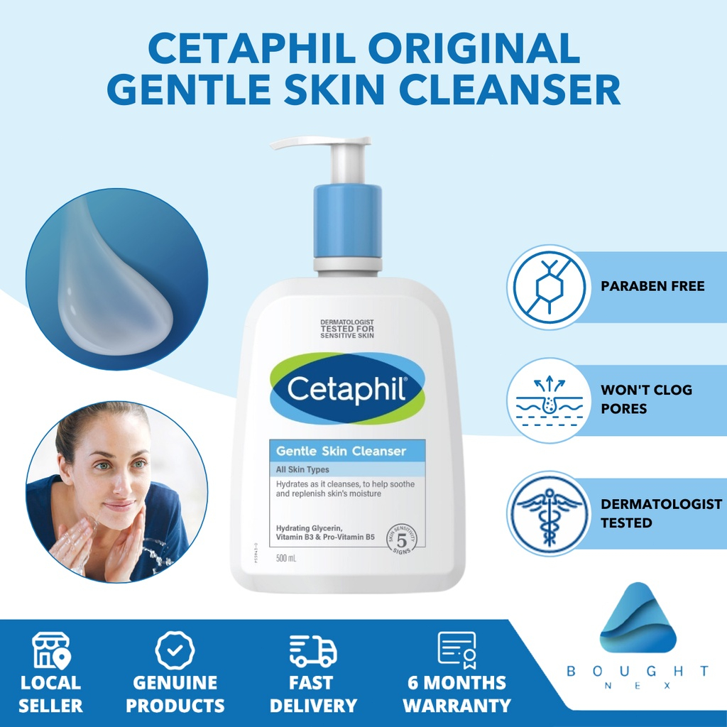 Cetaphil Gentle Skin Cleanser (500ml) - Hydrating Face&Body Wash -  Non-Irritating, Fragrance-Free and Dermatologist Recommended & Daily  Hydrating
