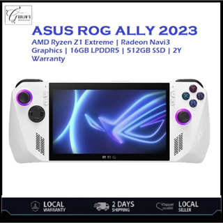 Asus ROG Ally Handheld PC Gaming Console - AMD Ryzen Z1 Extreme Processor,  16GB RAM, 512GB SSD, 7in Full HD Touchscreen