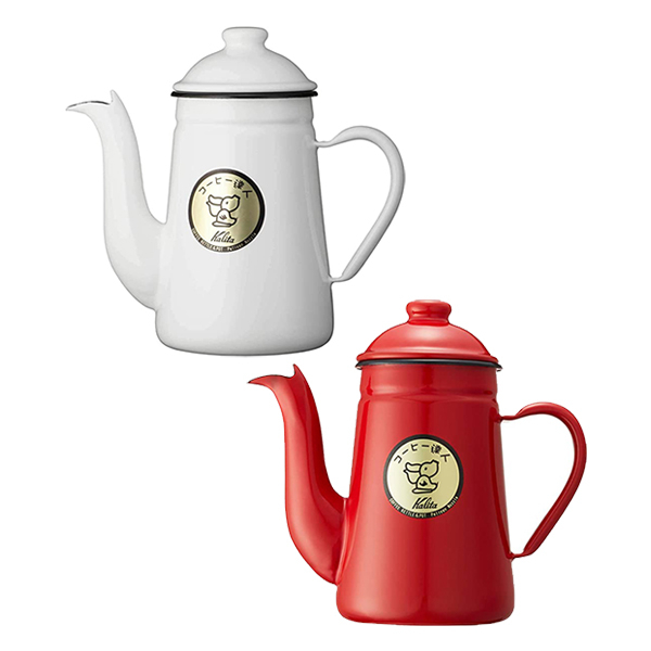 Kalita Quality Coffee pot Made of enamel CoffeeGuru Pelican 1L