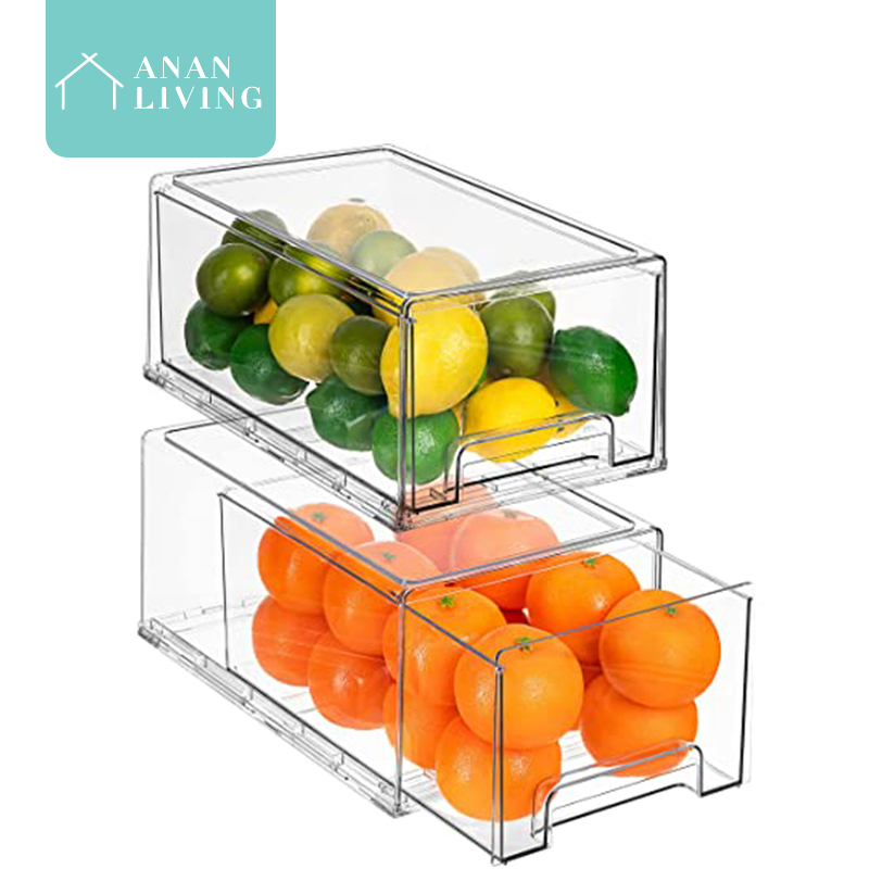 [SG STOCK]Anan Acrylic Fridge Organizer Drawer Freeze Organiser