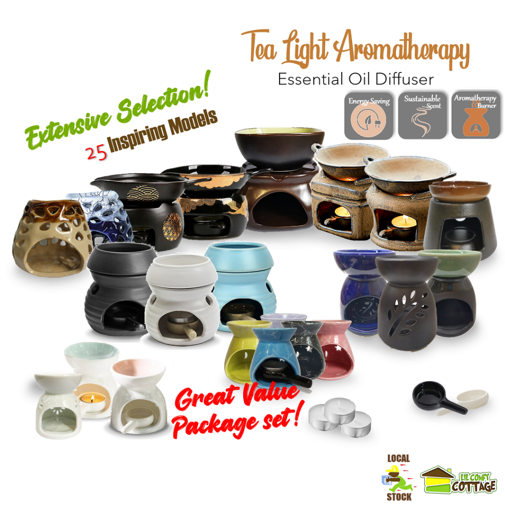 [SG STOCK] Aroma SPA Essential Oil burner ceramic diffuser 20 MODELS