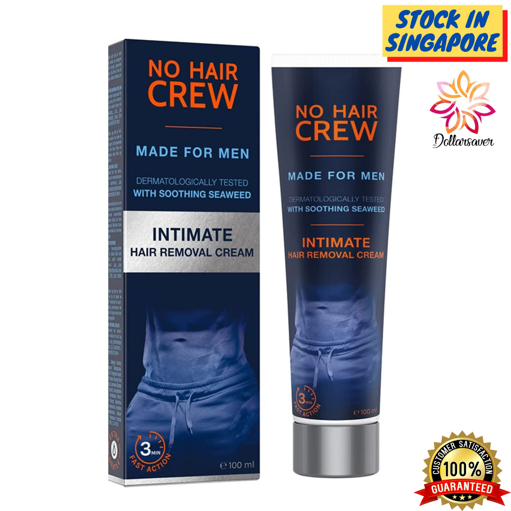 No Hair Crew Intimate Hair Removal Cream Men's 100ml Shopee Singapore