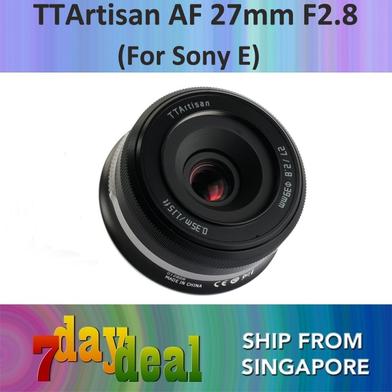 TTArtisan AF 27mm F/2.8 Auto Focus Lens (Black / Silver) | Shopee