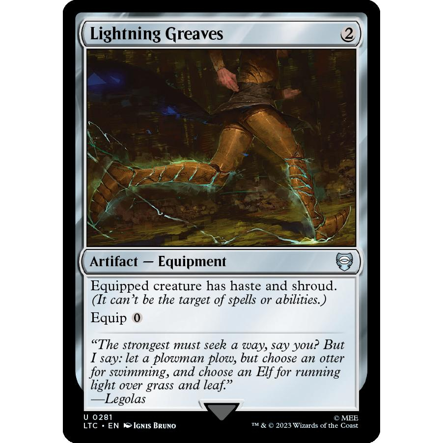 Lightning Greaves Magic the Gathering The Lord of the Rings Tales of