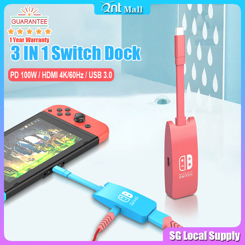 SG STOCK Portable Switch TV Dock for Nintendo Switch/Oled NS Docking ...