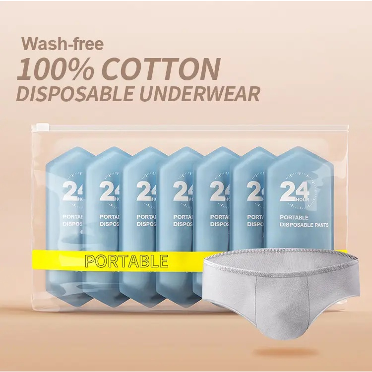[SG READY STOCK]Disposable Panties 100 Cotton EO Sterilisation Brief