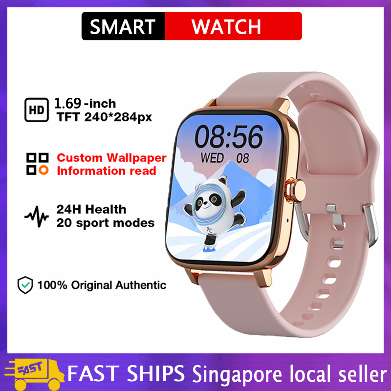 Smart Watch Women Custom Dial Smartwatch For Android IOS Waterproof ...