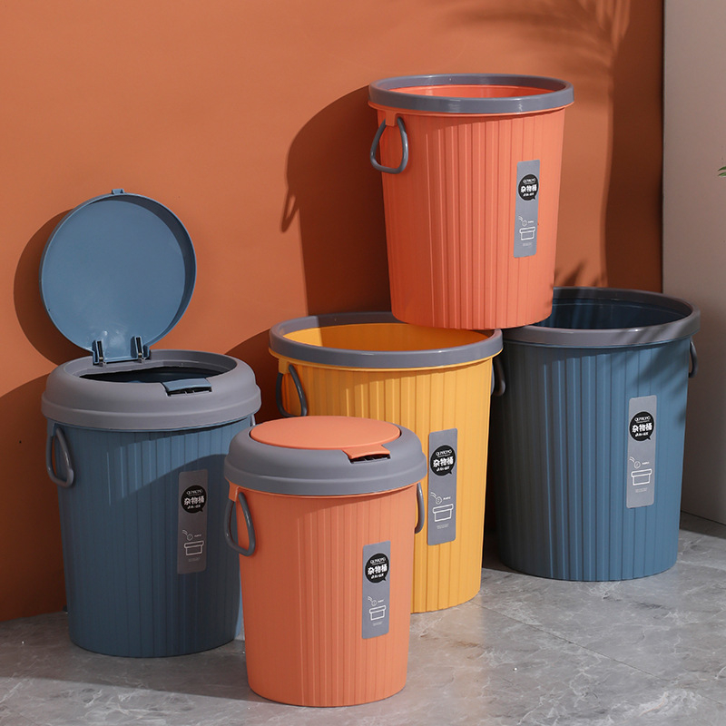 🇸🇬Fast release buckle Bin with Handles and Cover for Recycling/Trash ...