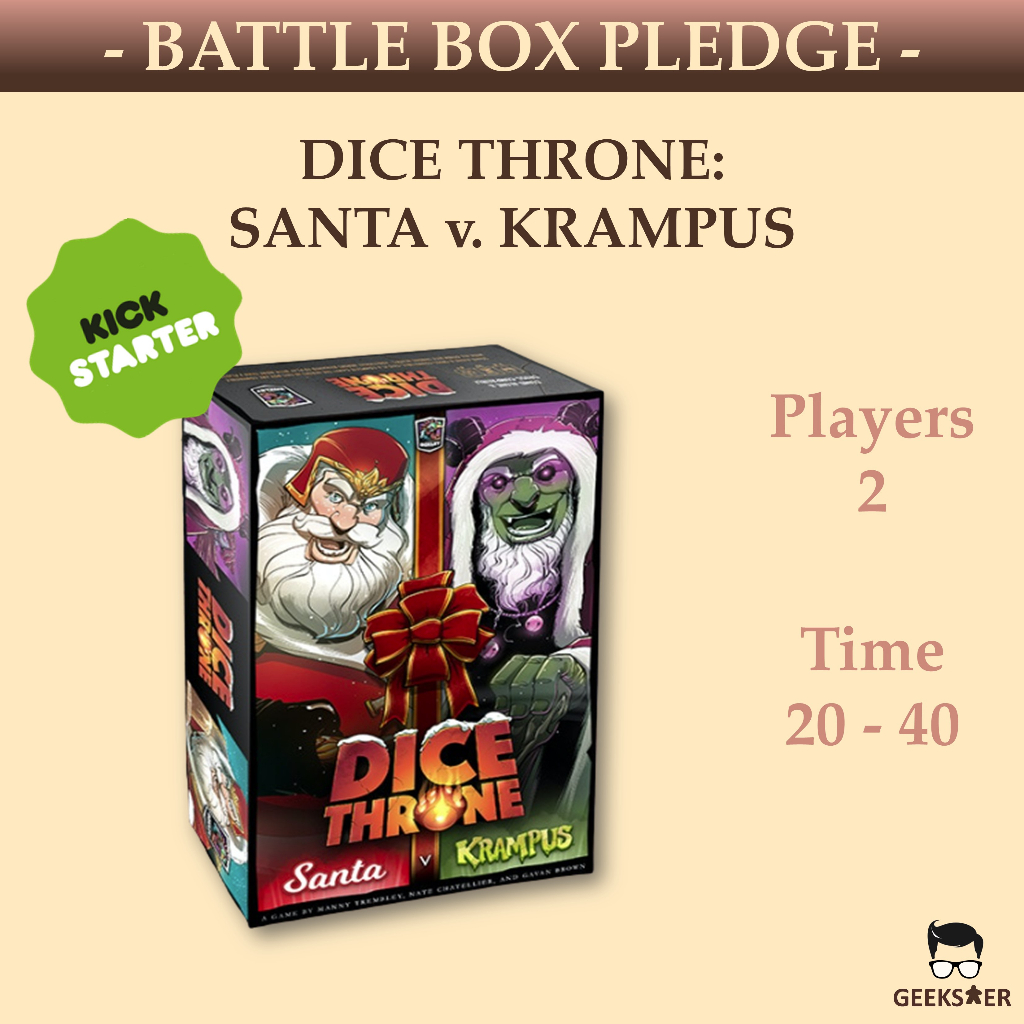 Dice Throne Santa v. Krampus (Battle Box Pledge) Shopee Singapore