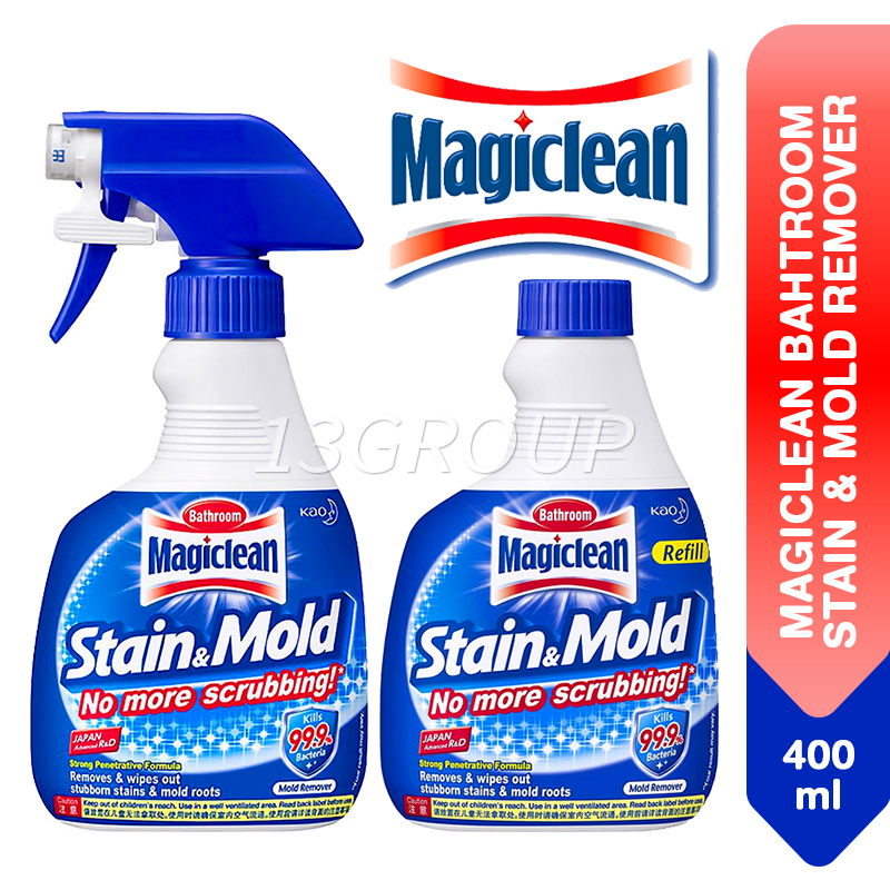 Magiclean Stain & Mold Remover Trigger Refill Bathroom Cleaner, 400ml [Min]