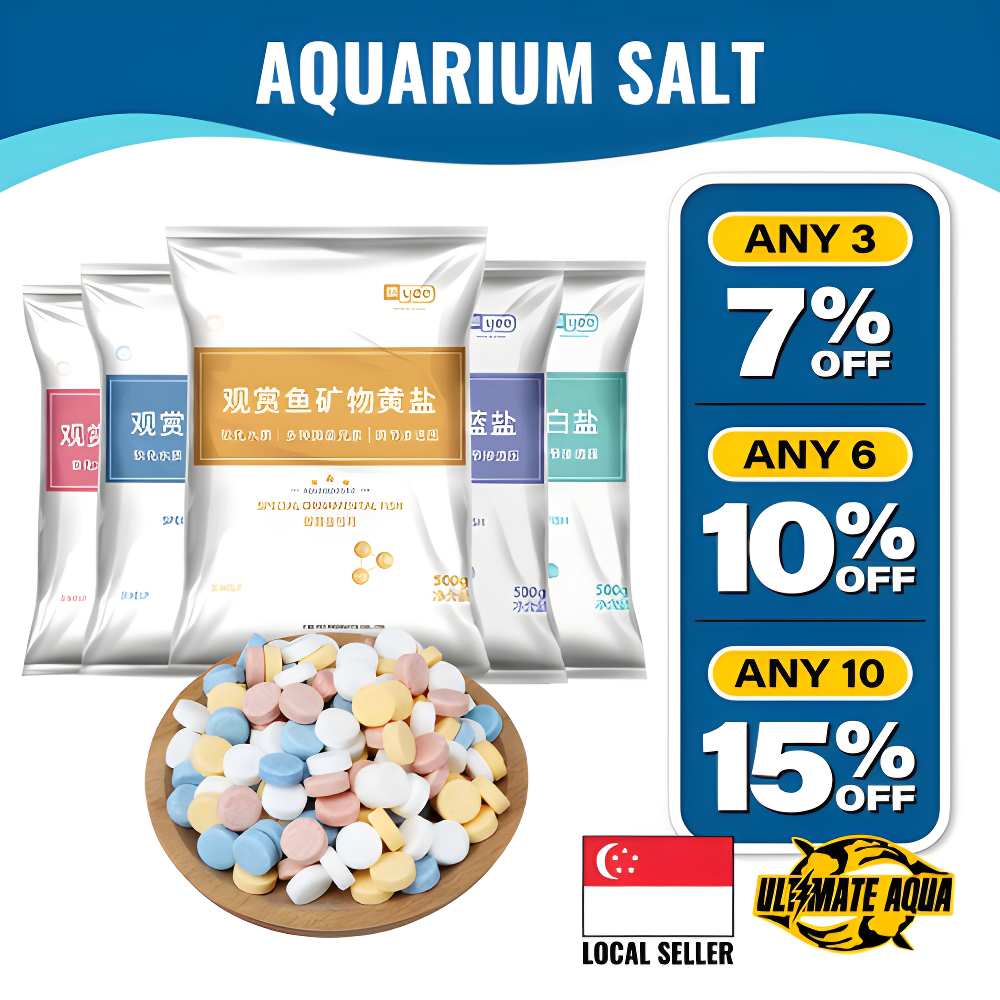 YEE Aquarium Salt, Ornamental Sea Salt For Aquarium Sterilization And Antibacterial 500g