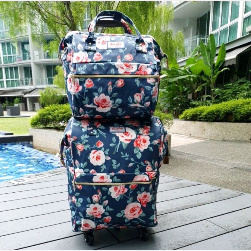 Two Piece Set 4 Wheel Trolley Bag SG Seller Shopee Singapore