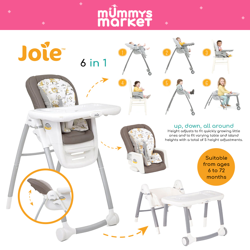 6 in 1 high chair joie hotsell