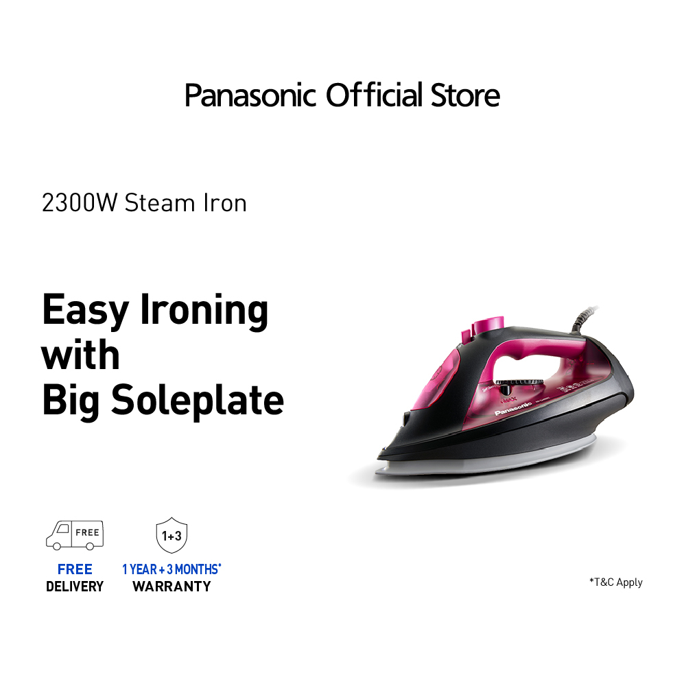 Panasonic NIU400CPSH Steam iron with Big Soleplate Shopee Singapore
