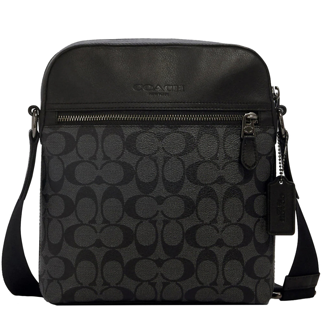 Coach Houston Flight Bag in Signature Canvas in Charcoal/ Black 4010 ...
