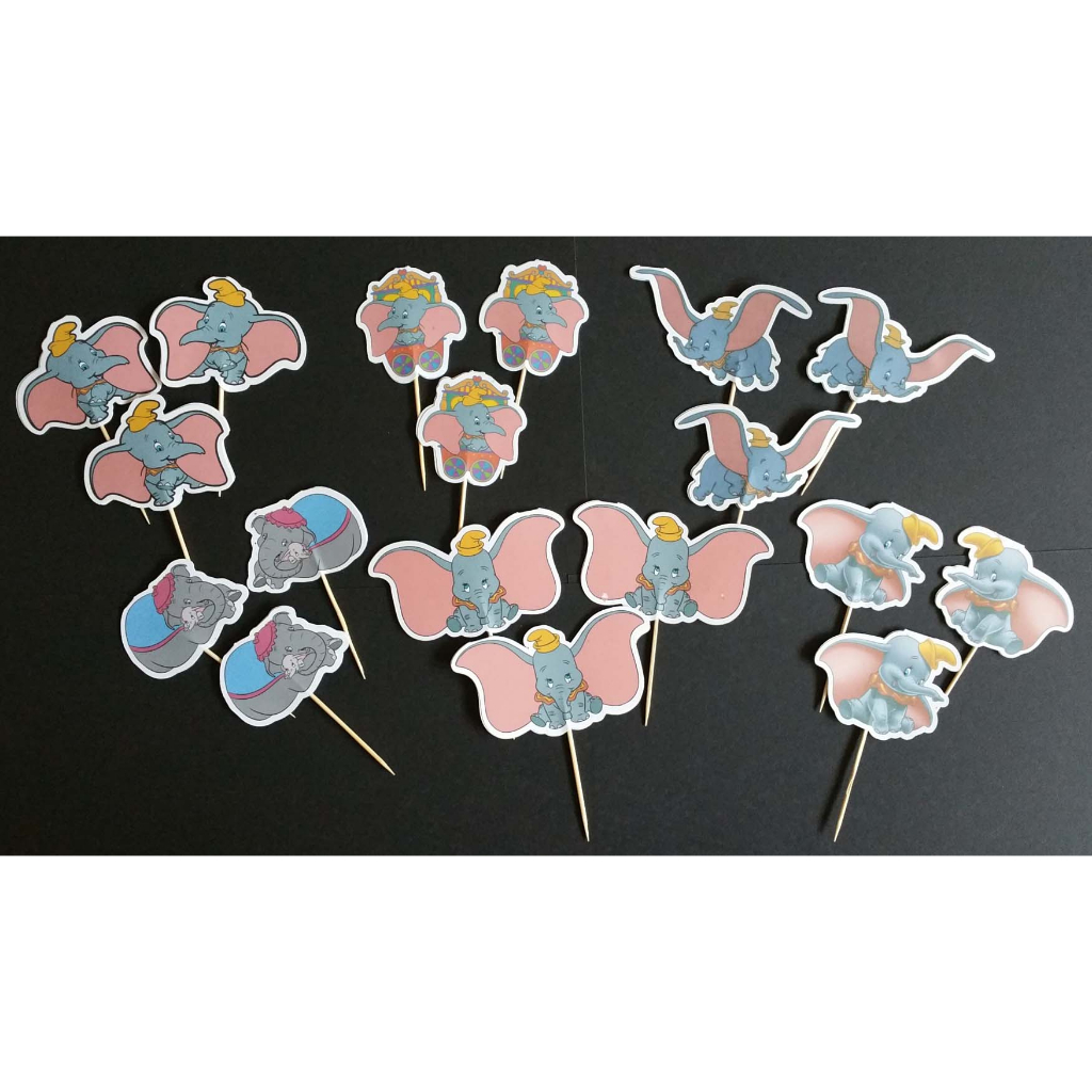 SG Seller Dumbo Cupcake Topper Birthday Cake Topper Gift Kids Children