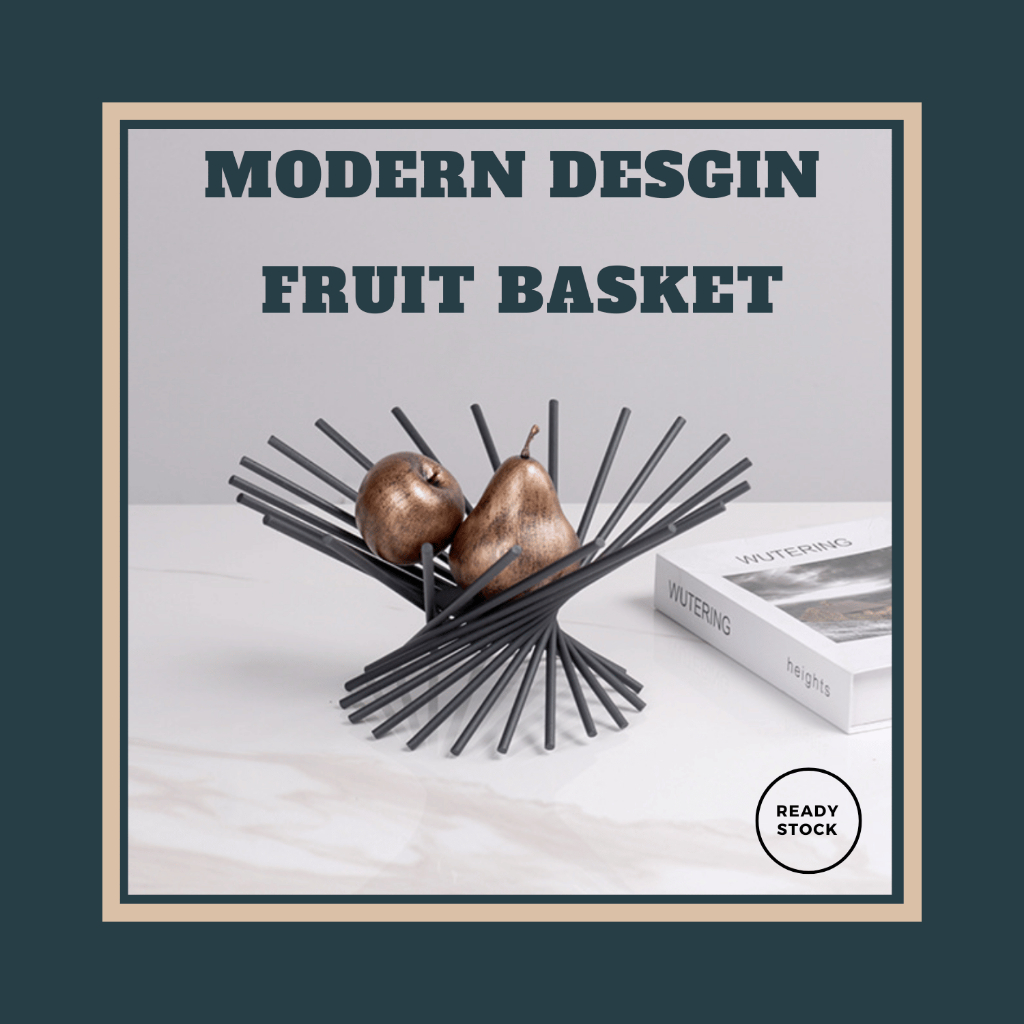 NEW Modern Decor Fruit Basket, Decorative Fruit Bowl with Unique Design