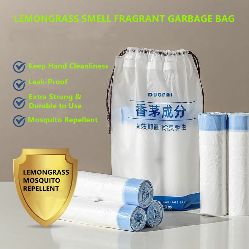 Garbage Bag Trash Bag Degradable Pedal Bin Liners/Heavy Duty [Lemon