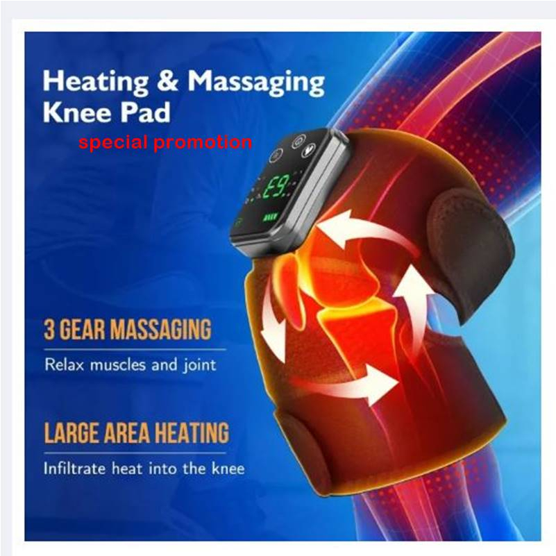 Wireless Joint Massage Heated Knee Brace Electric Knee Pads Massager Warm Compresses Shopee 