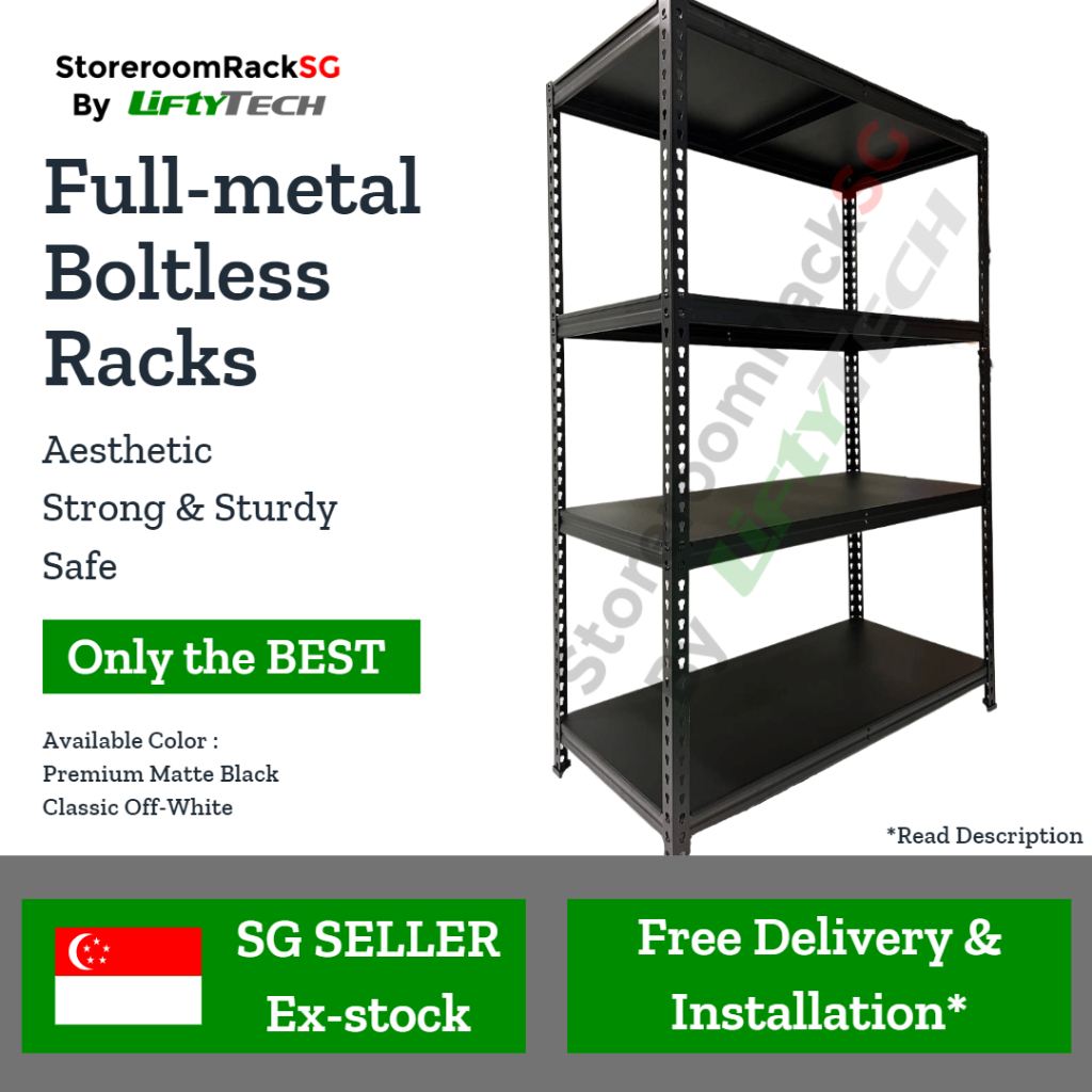 [Full Metal/184cmH] Boltless Racks/Storeroom Racks/Storage Racks SG