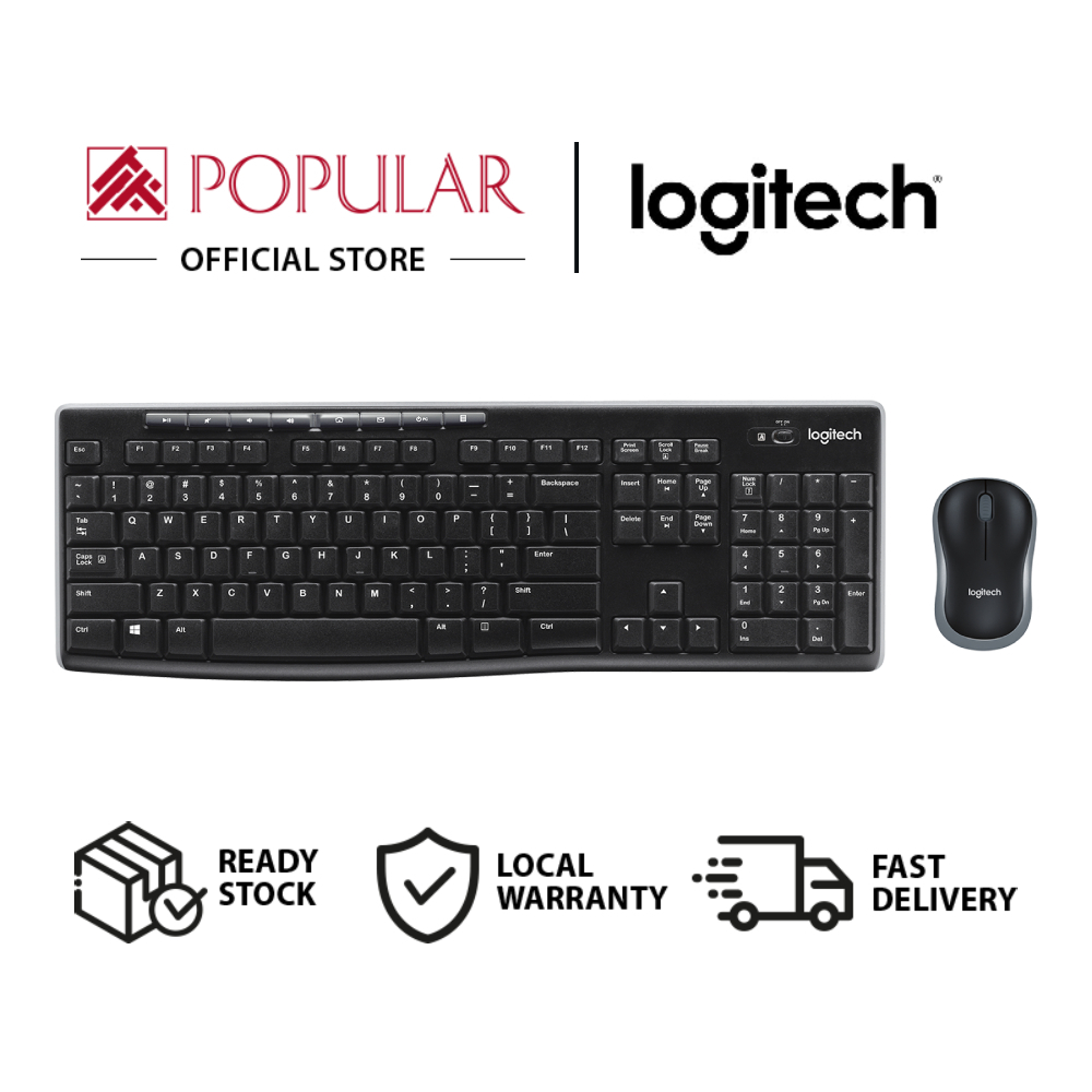 LOGITECH MK270R Wireless Compact Keyboard + Mouse Combo Shopee Singapore