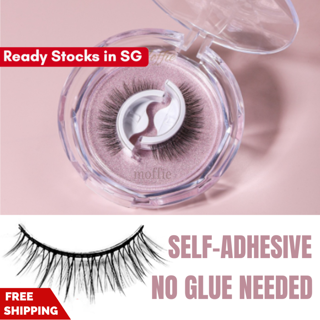 Moffie Self-adhesive EyeLash | False Handmade Eyelash Lashes Extension ...