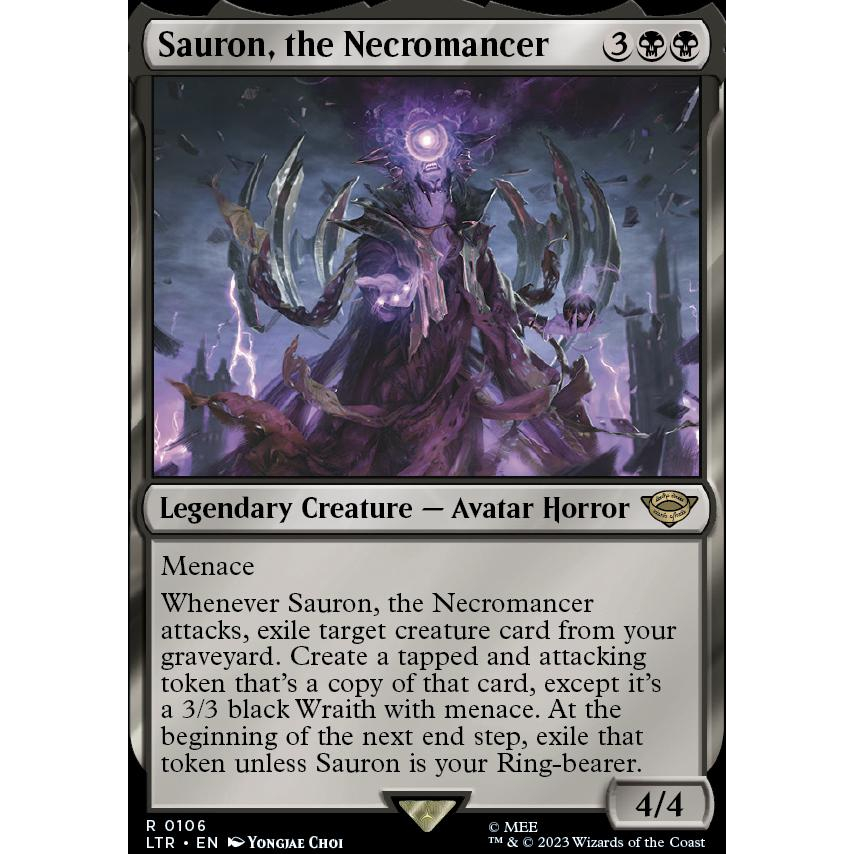 LTR_106 SAURON, THE NECROMANCER MTG: Magic the Gathering: Lord of the ...