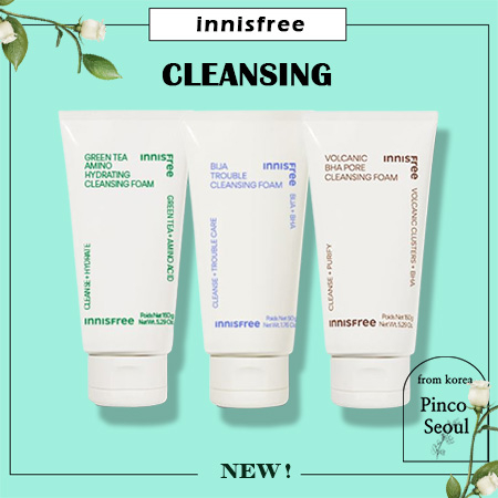 [innisfree] 2023 NEW Volcanic Pore BHA Cleansing Foam/Green Tea ...