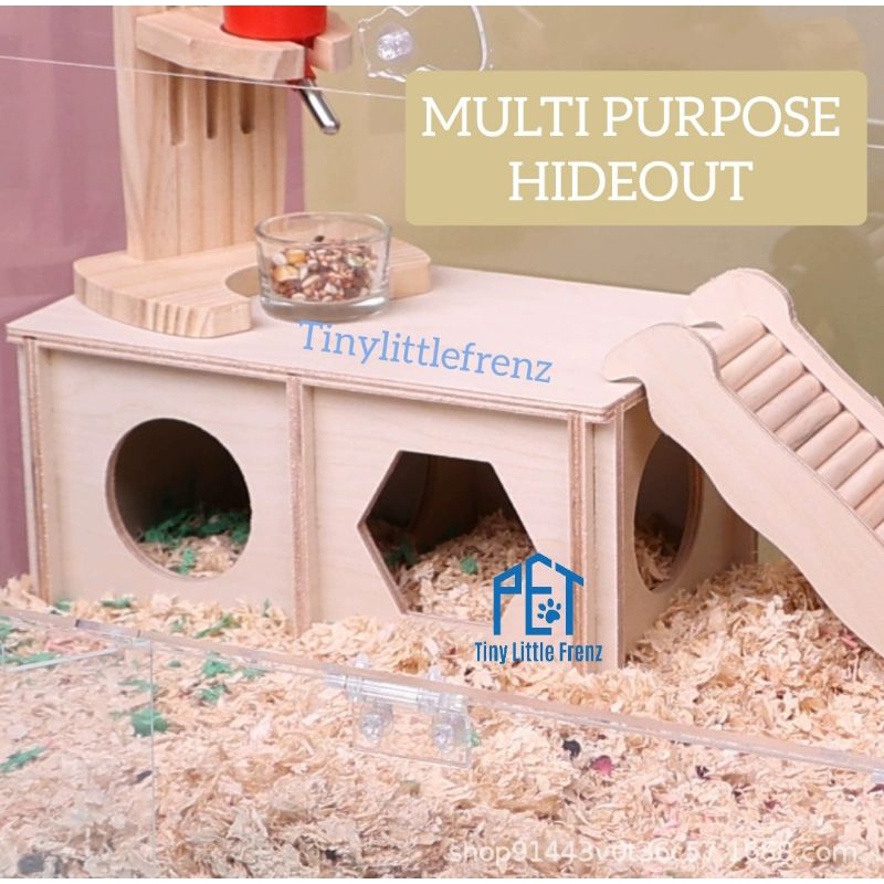Wooden hamster hideout sales