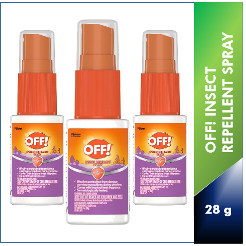 OFF! Insect Mosquito Repellent Spray, 28g (1oz) - Against Zika/ Dengue ...