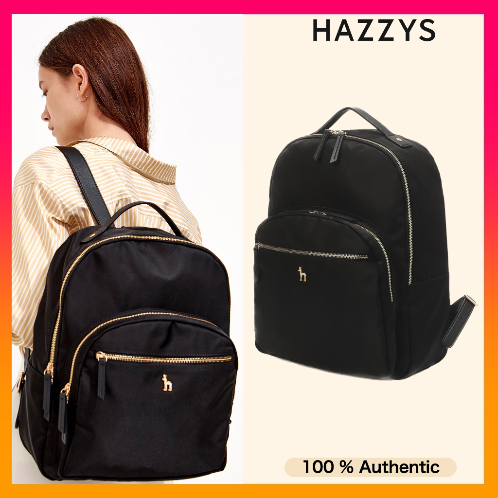 HAZZYS Crystal Puppy Black Puppy Decoration Nylon Backpack L (2023 NEW ...