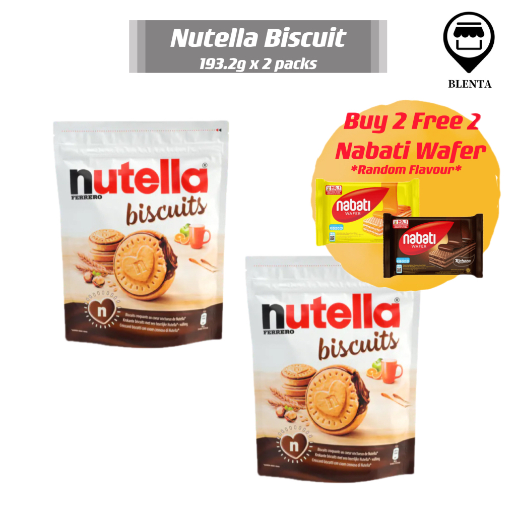 Bundle of 2]Nutella Biscuit 193.2g🔥SG READY STOCK🔥Chocolate Cookies