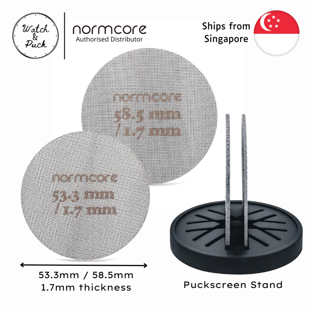 Normcore 0.2mm Puck Screen 58.5mm - Titan-PVD-Beschichtung - Espresso Sieb für Siebträger - Edelstahl 316 - Wiederverwendbar Puckfilter - Kaffee Siebträger Unteres Duschsieb