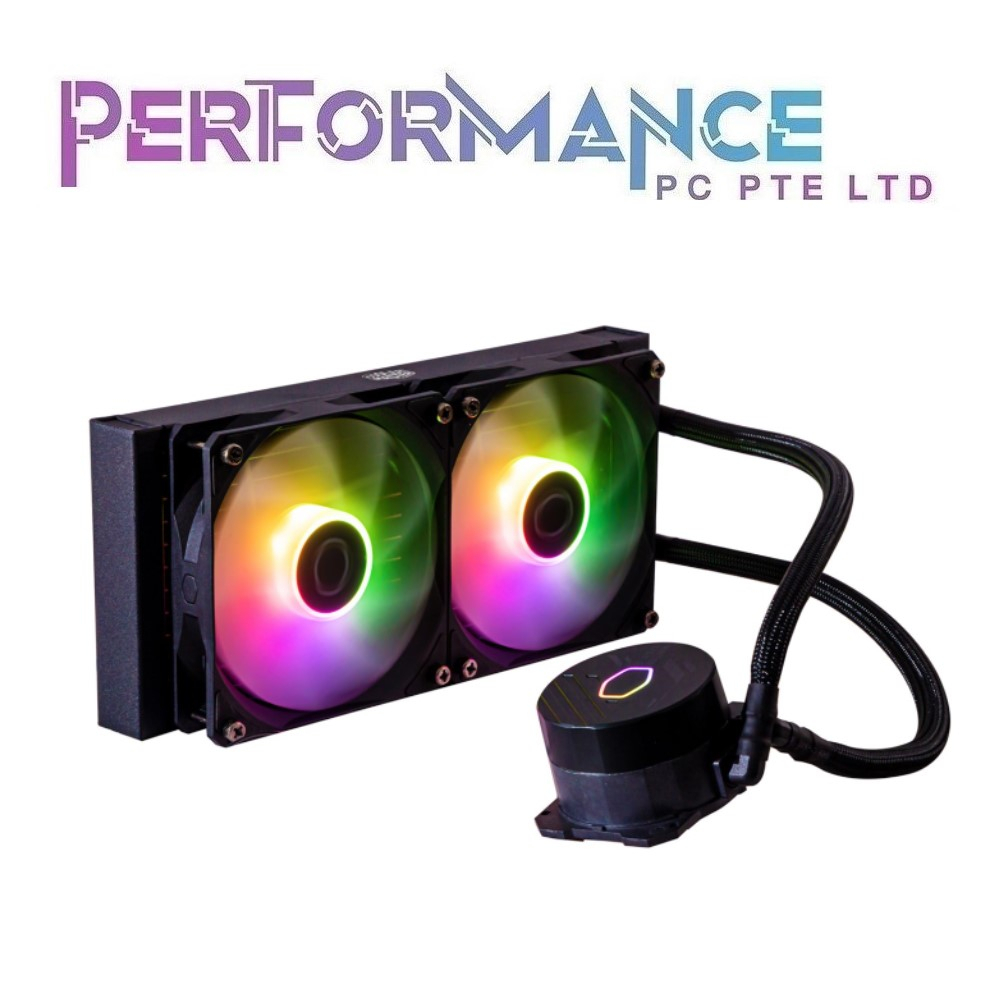 CoolerMaster MASTERLIQUID 240L CORE ARGB CPU AIO COOLER Black / White