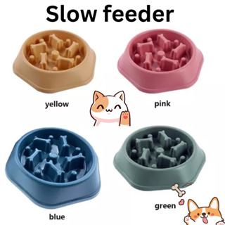 Slow Feeder Dog Bowl, Three Layer No Spill Dog Food BowlAnti