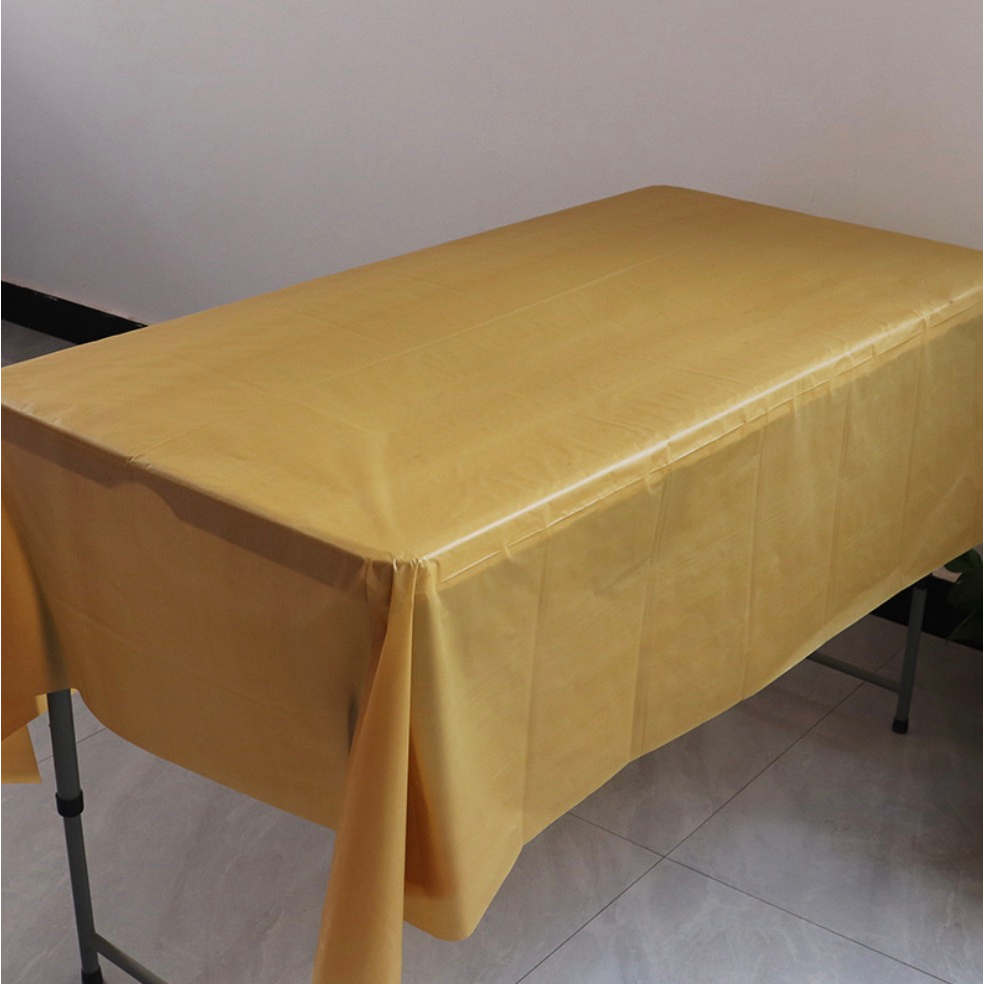 [SG Instock] Disposable Waterproof Plastic Table Cloth Cover Dessert Bar Birthday Wedding Party
