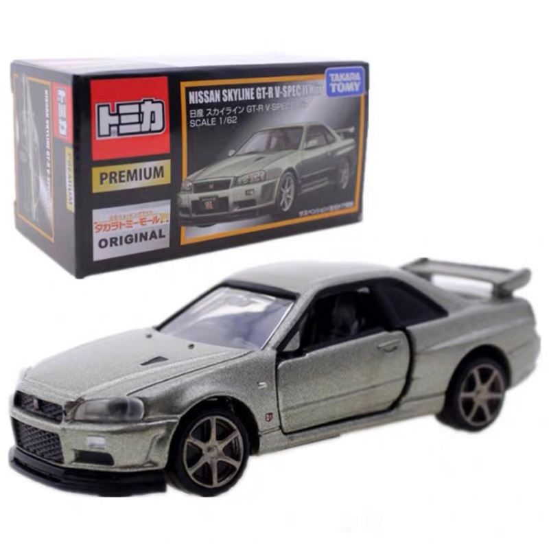 Tomica Premium Nissan GT-R V-SPEC2 Nur R34 / Tomy Mall Exclusive Model ...