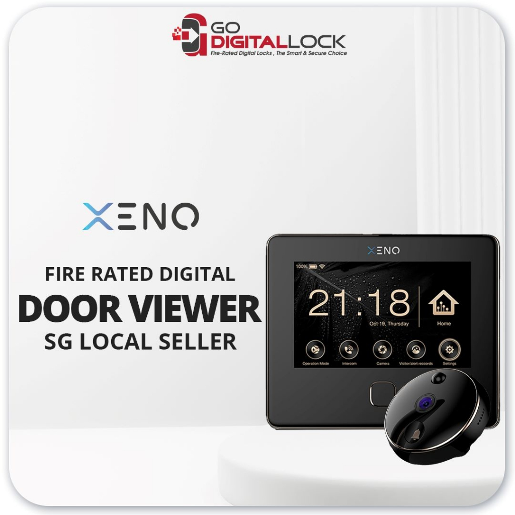 Xeno X1 🔥Fire Rated Digital Door Viewer Smart Advanced Door Viewer